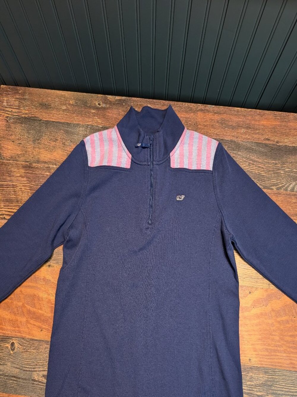 Vinyard Vines Shep Shirt in Medium Oxford Stripe 100% Cotton made in Peru